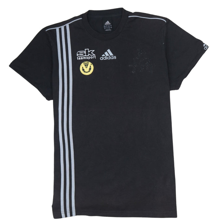 Adidas Mens Black Sports T-Shirt L Short Sleeve Crew Neck