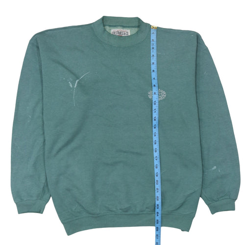 Levi's Women's Green Pullover Sweatshirt L Classic Logo Crewneck