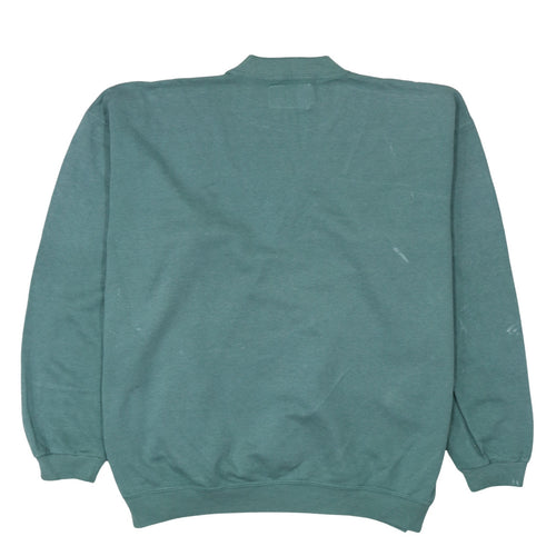 Levi's Women's Green Pullover Sweatshirt L Classic Logo Crewneck