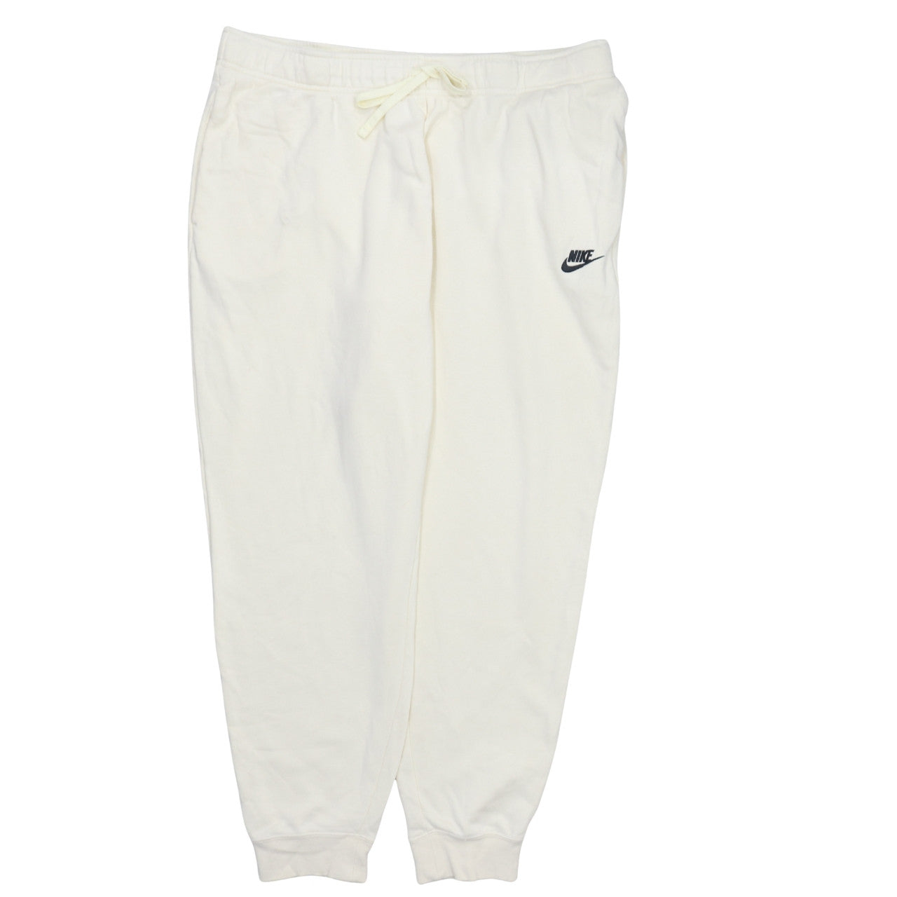 Nike Women Ivory Fleece Jogger Trousers XL Comfort Fit