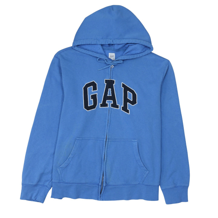 GAP Women Blue Full Zip Hoodie XL Cotton Blend Casual