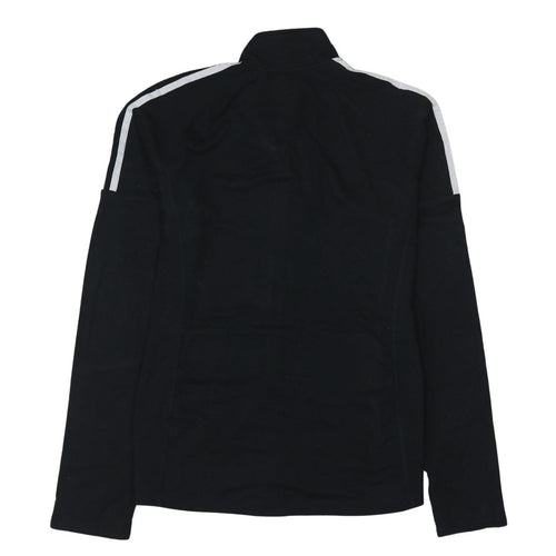 Adidas Women's Black L Track Jacket Full Zip Sporty Golf Top