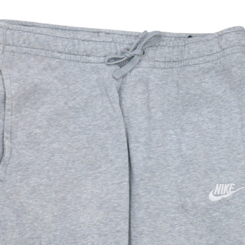 Nike Men's Grey Jogger Sweatpants S Regular Fit Cotton Blend