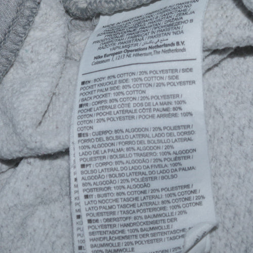 Nike Men's Grey Air Sweatpants Small Regular Fit Fleece Joggers