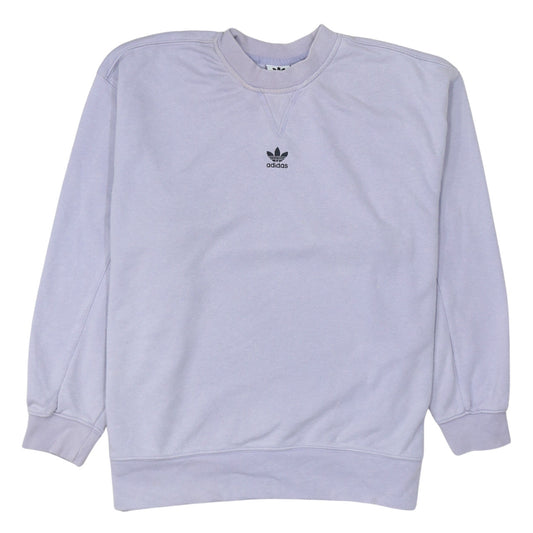 Adidas Women's Lilac Crew Neck Pullover Sweatshirt UK 12
