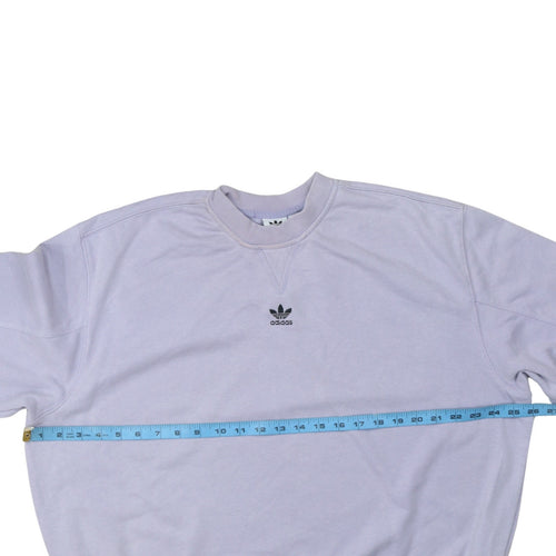 Adidas Women's Lilac Crew Neck Pullover Sweatshirt UK 12