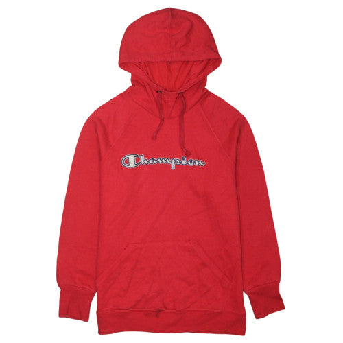 Champion Men’s Red Pullover Hoodie Regular Fit Size S Fleece