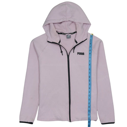 Puma Womens Pink Full Zip Hoodie XL Lightweight Sweatshirt