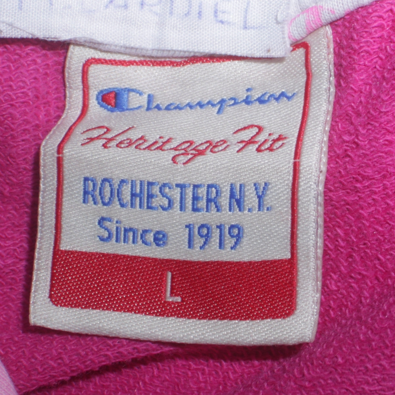 Champion Women’s Pink Pullover Hoodie Size L Heritage Fit