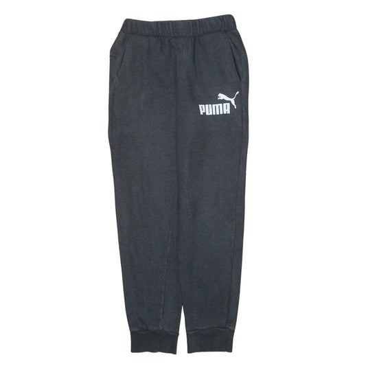 Puma Mens Black Jogger Sweatpants S Regular Fit Fleece