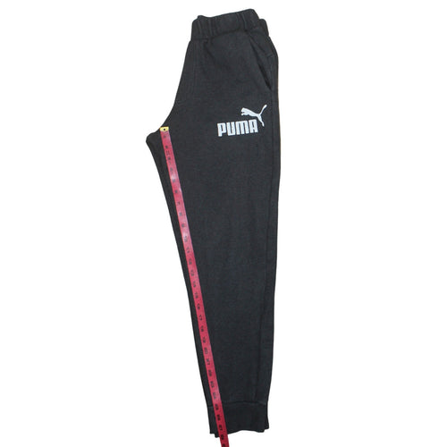 Puma Mens Black Jogger Sweatpants S Regular Fit Fleece