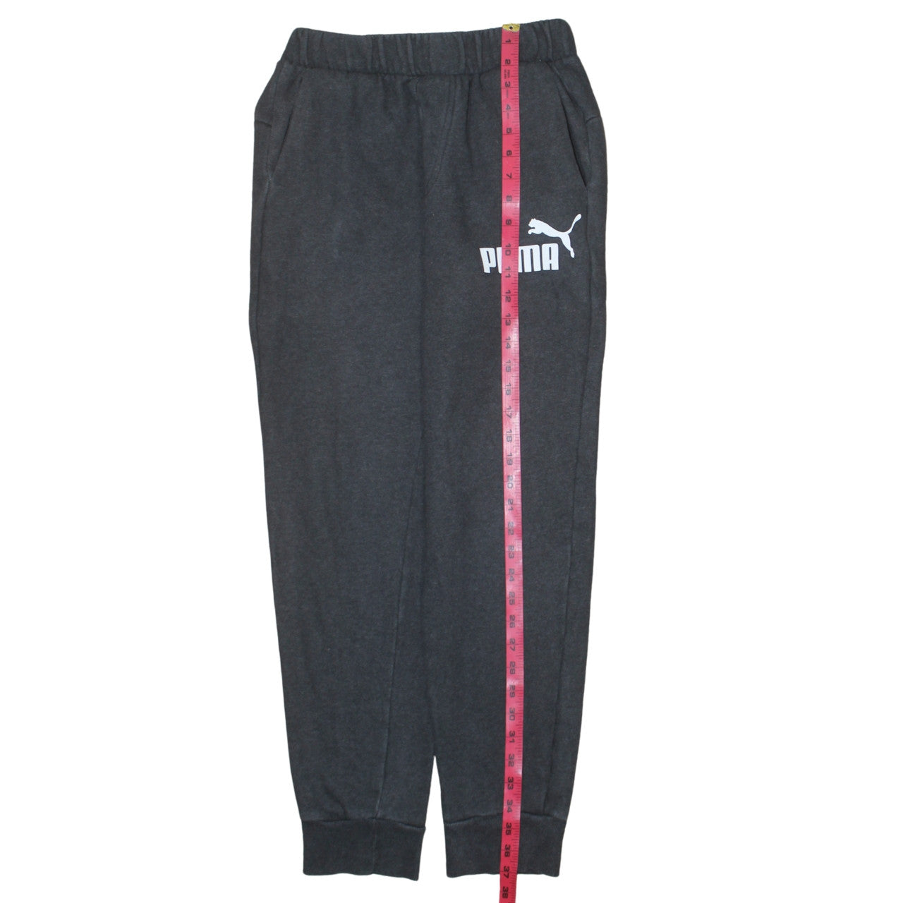 Puma Mens Black Jogger Sweatpants S Regular Fit Fleece