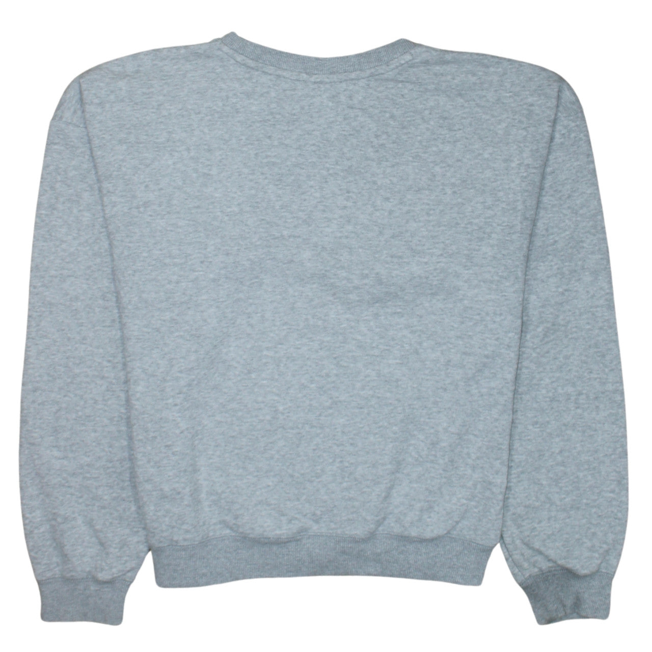Adidas Womens Grey Logo Crew Neck Pullover Sweatshirt Size 8