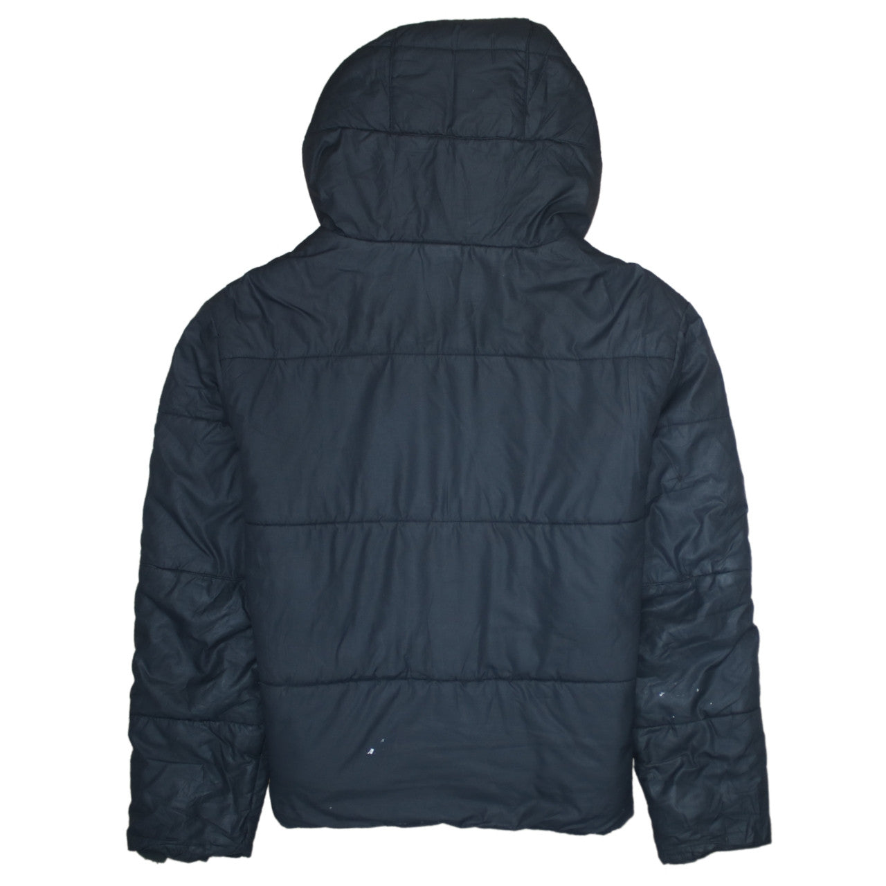 Nike Men's Black M Puffer Jacket Hooded Full Zip Insulated Winter Coat