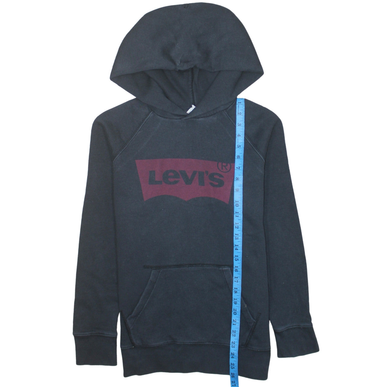 Levi's Men's Black XS Pullover Hoodie with Logo