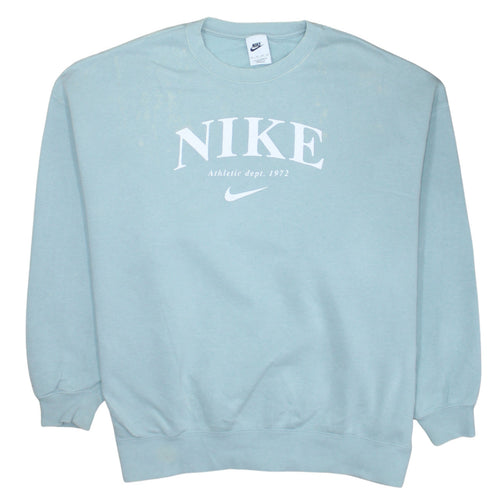 Nike Womens Blue XS Pullover Crew Neck Sweatshirt