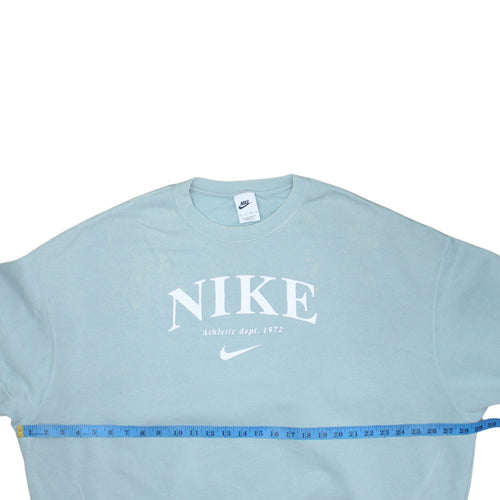 Nike Womens Blue XS Pullover Crew Neck Sweatshirt