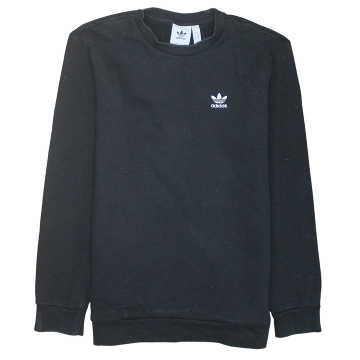 Adidas Men's Black Small Pullover Crew Neck Sweatshirt