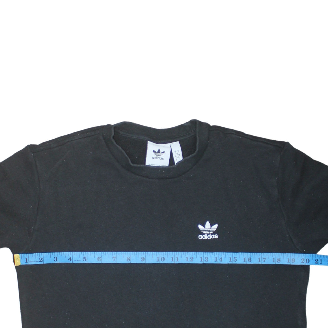 Adidas Men's Black Small Pullover Crew Neck Sweatshirt