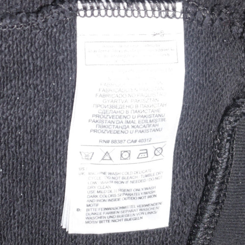 Adidas Men's Black Small Pullover Crew Neck Sweatshirt