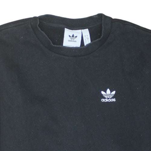 Adidas Men's Black Small Pullover Crew Neck Sweatshirt