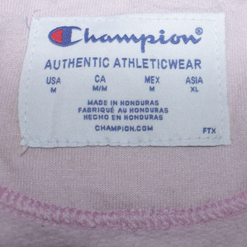 Champion Women Pink Crew Neck Pullover Sweatshirt Medium