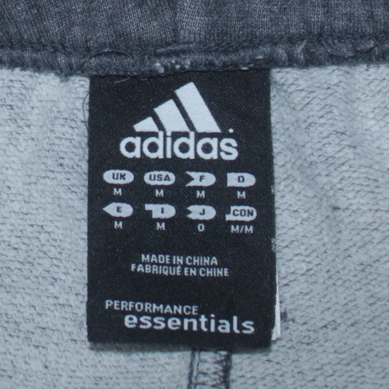 Adidas Men Grey M Performance Essentials Sweatpants