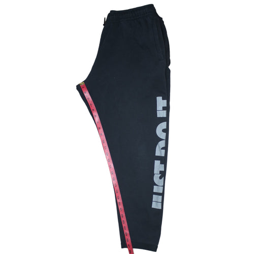 Nike Men's Black Just Do It Sweatpants L Regular Fit Fleece