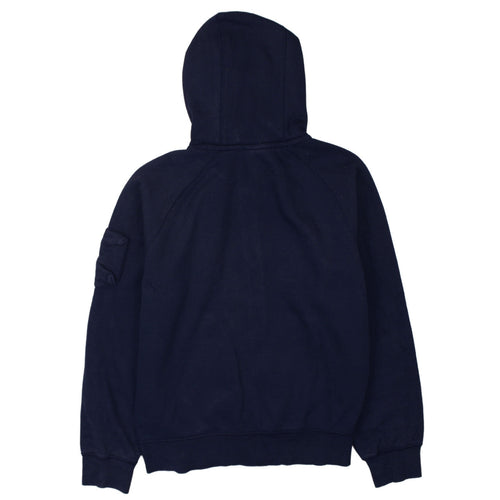Nike Women's Navy Blue Full Zip Hoodie Medium Cotton Blend