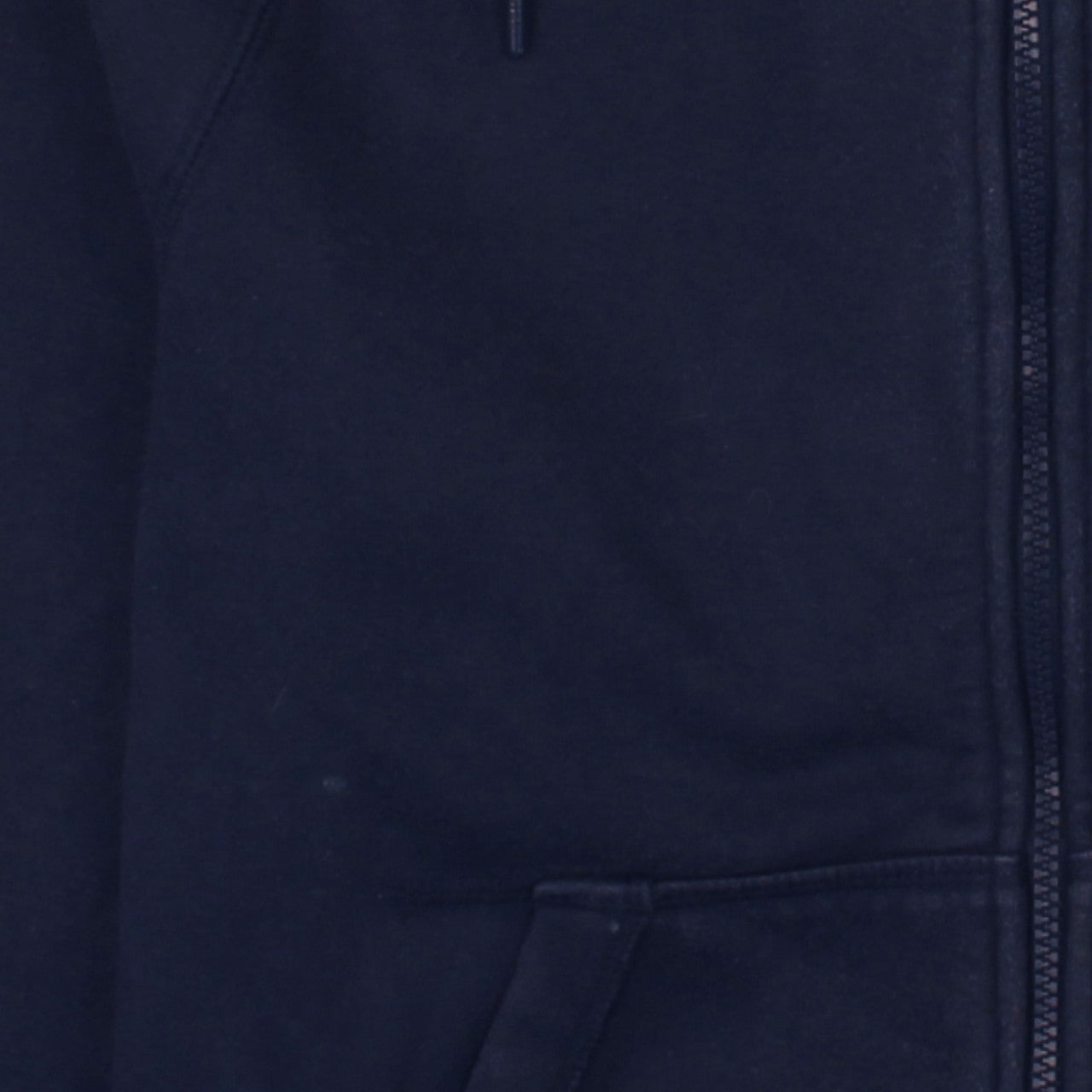 Nike Women's Navy Blue Full Zip Hoodie Medium Cotton Blend