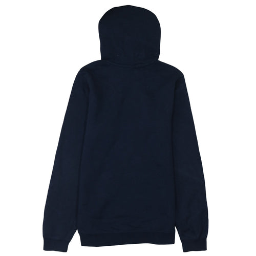 Nike Men's Blue Pullover Hoodie Small Logo Fleece Sweatshirt