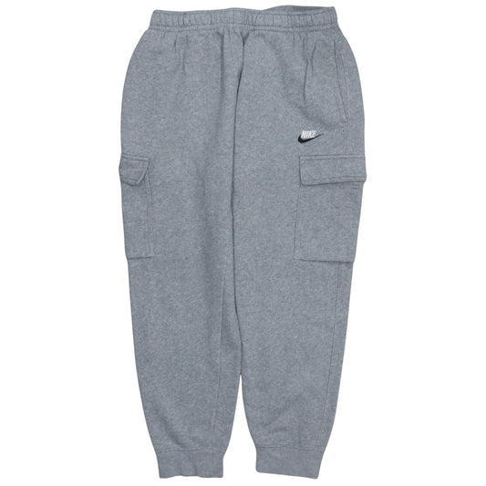 Nike Men's Grey Cargo Joggers Sweatpants Size M Cotton Blend