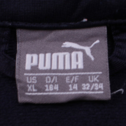 Puma Boys Blue Track Jacket Size 14 Years Full Zip Activewear Top