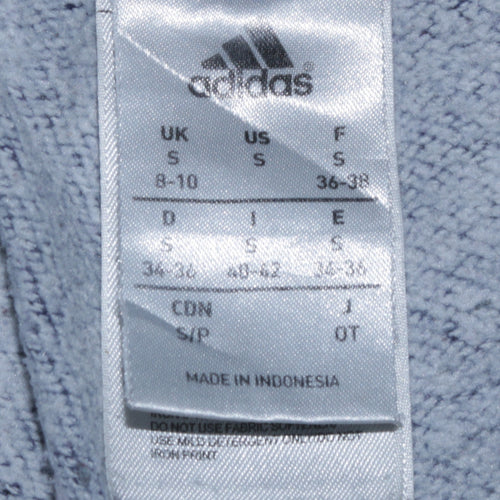 Adidas Womens Blue Jogger Sweatpants S Elastic Waist Logo