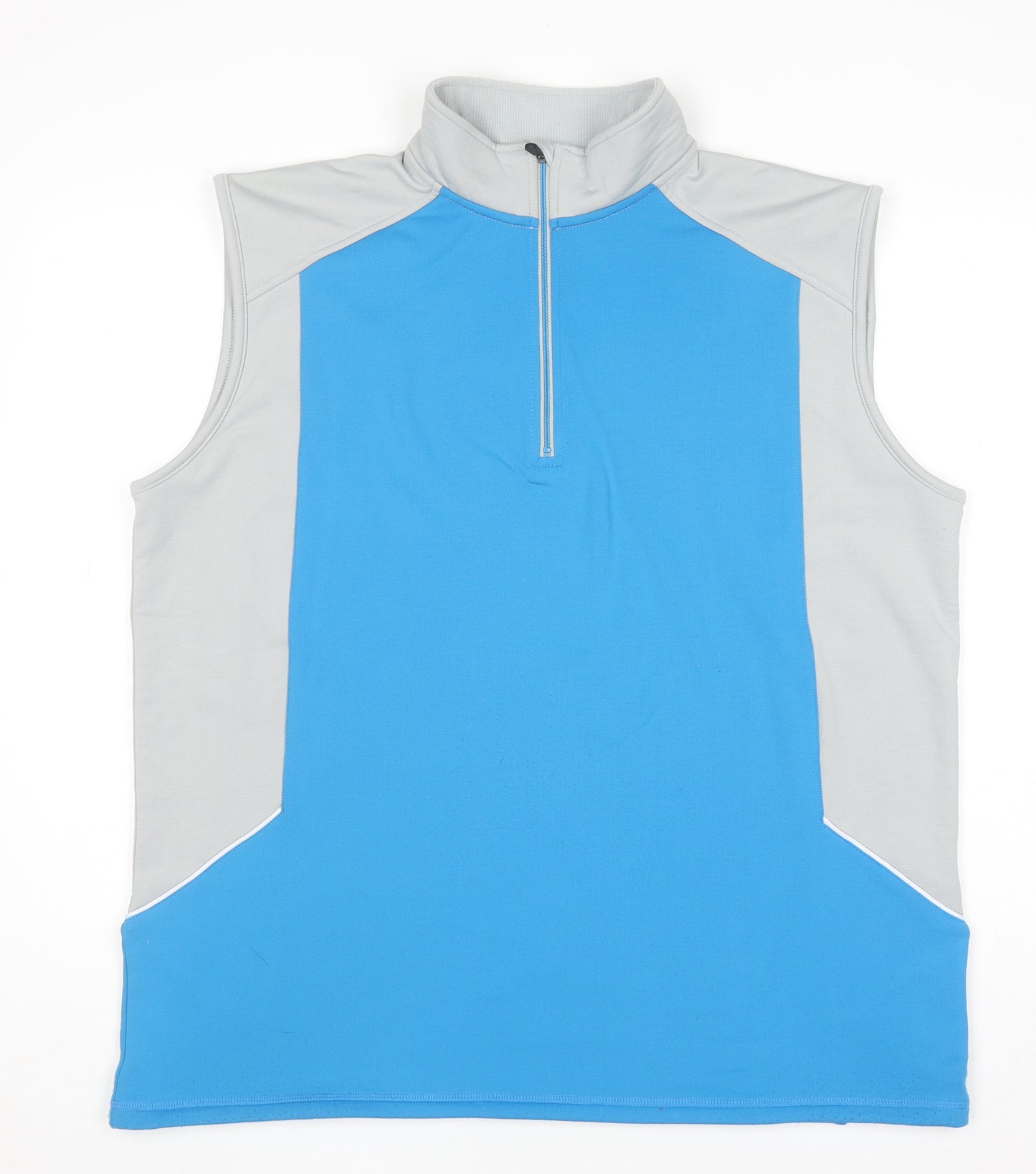 Proquip Men Blue Softshell Golf Waistcoat XL 1/4 Zip Bodywarmer