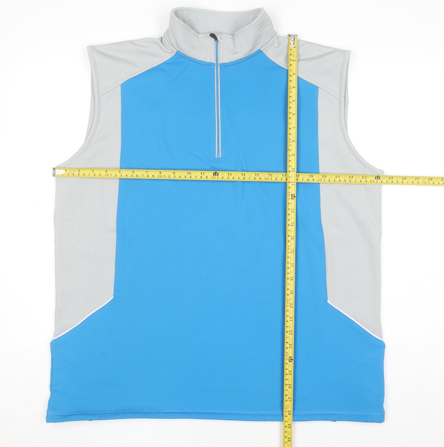 Proquip Men Blue Softshell Golf Waistcoat XL 1/4 Zip Bodywarmer