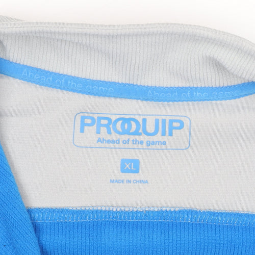 Proquip Men Blue Softshell Golf Waistcoat XL 1/4 Zip Bodywarmer