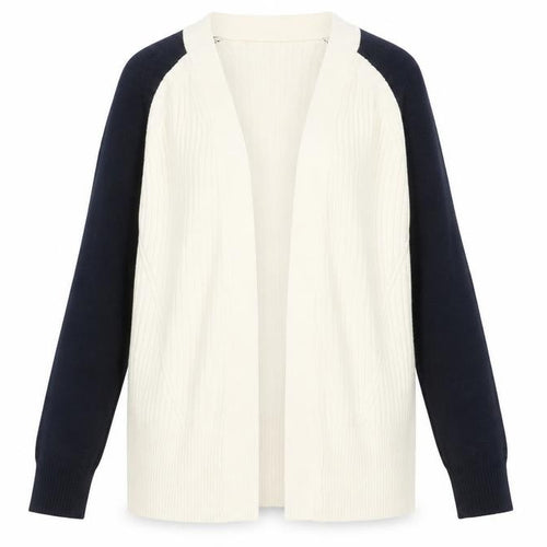 Marks and Spencer Women's Cream Mix Cardigan Small Acrylic Knit