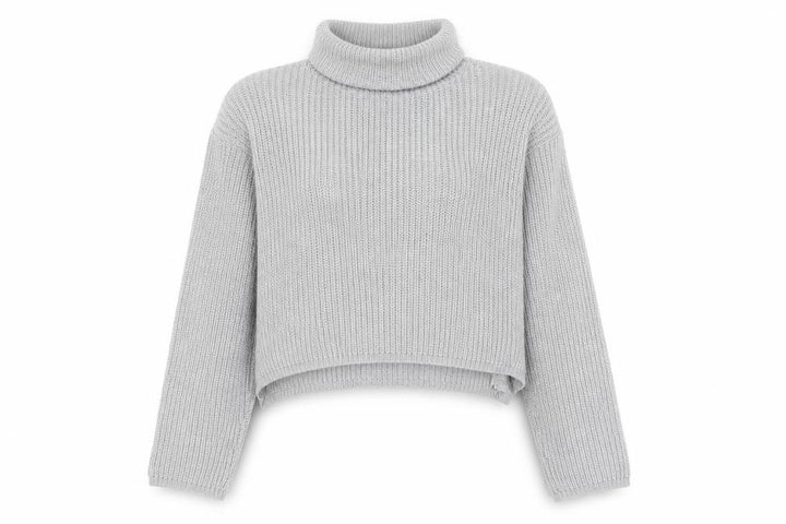 Missguided Women’s Grey Roll Neck Chunky Knit Jumper Size S