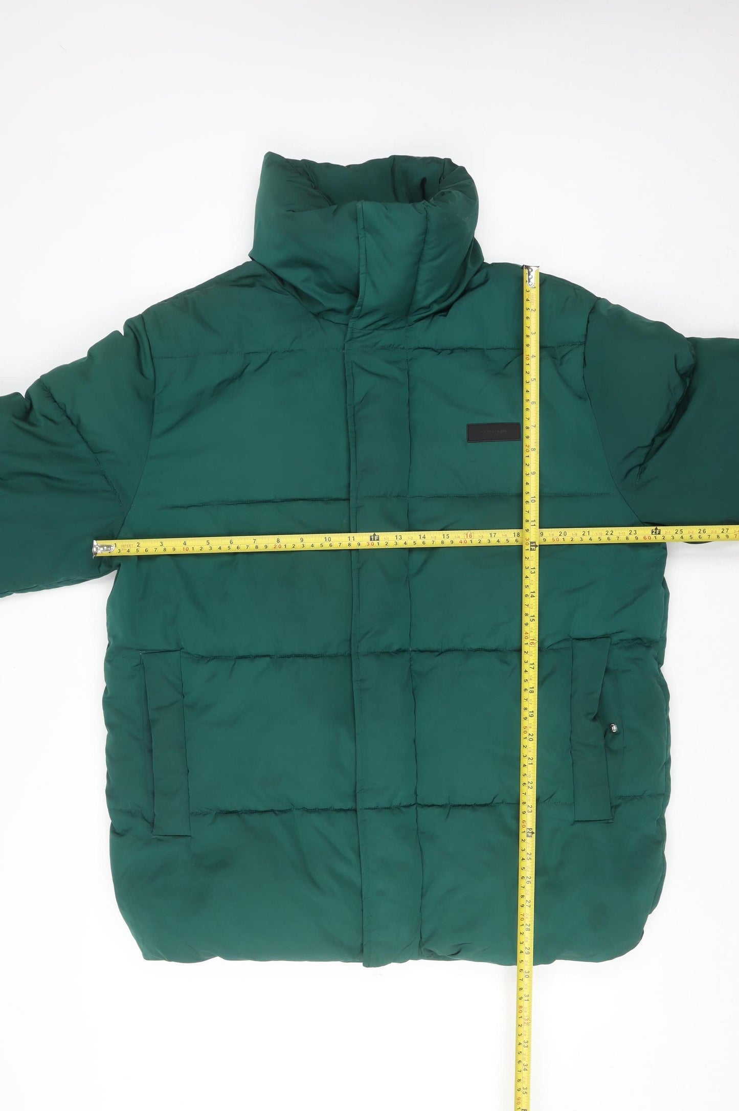 Michael Kors Women's Green Puffer Jacket Size M Winter Coat