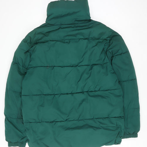 Michael Kors Women's Green Puffer Jacket Size M Winter Coat