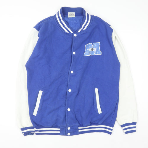AWDis Womens Blue Varsity Jacket XL Cotton Blend Monsters University Style
