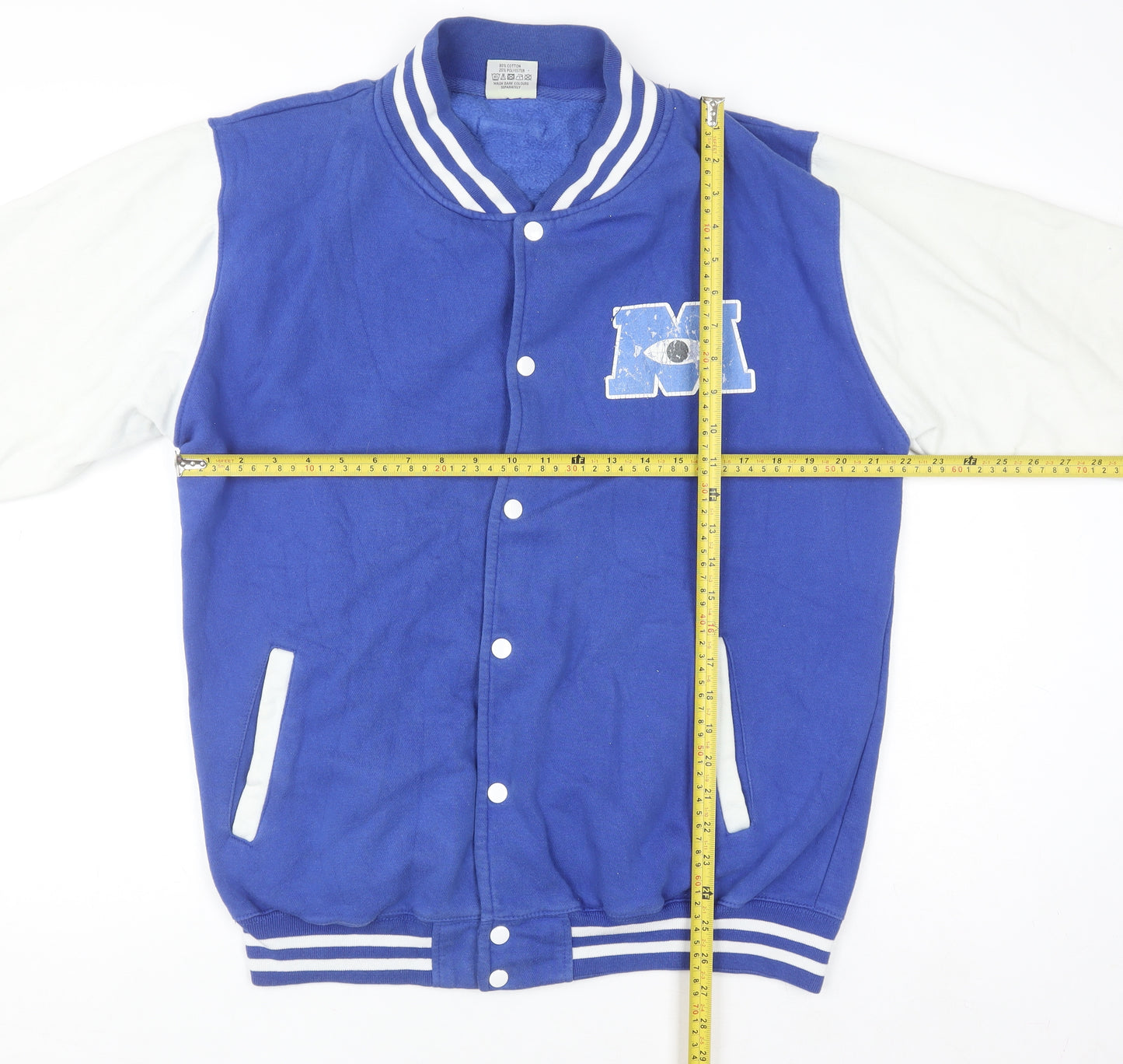AWDis Womens Blue Varsity Jacket XL Cotton Blend Monsters University Style