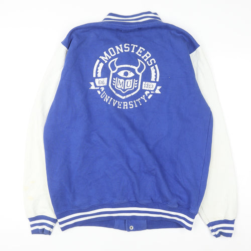 AWDis Womens Blue Varsity Jacket XL Cotton Blend Monsters University Style