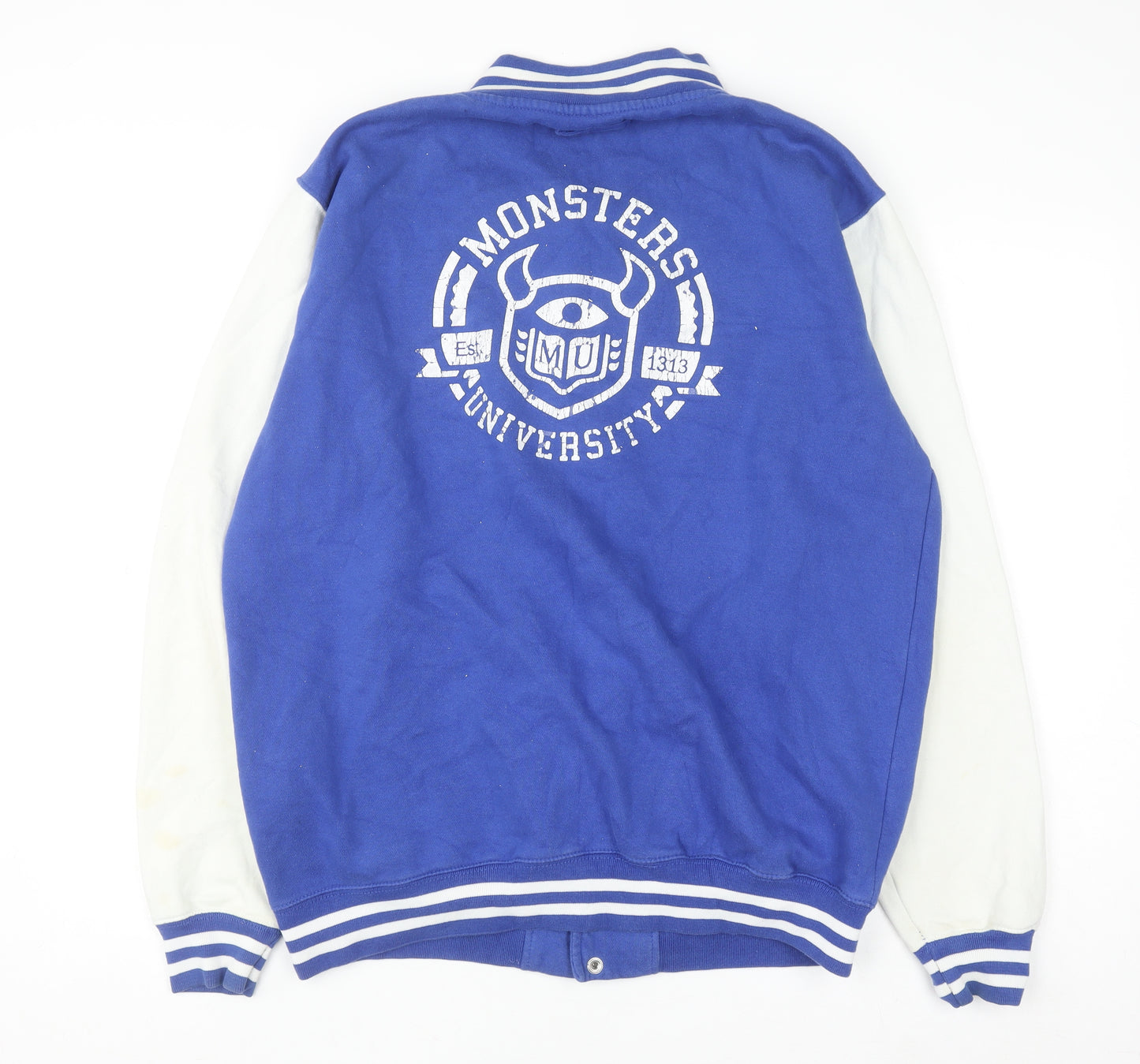AWDis Womens Blue Varsity Jacket XL Cotton Blend Monsters University Style
