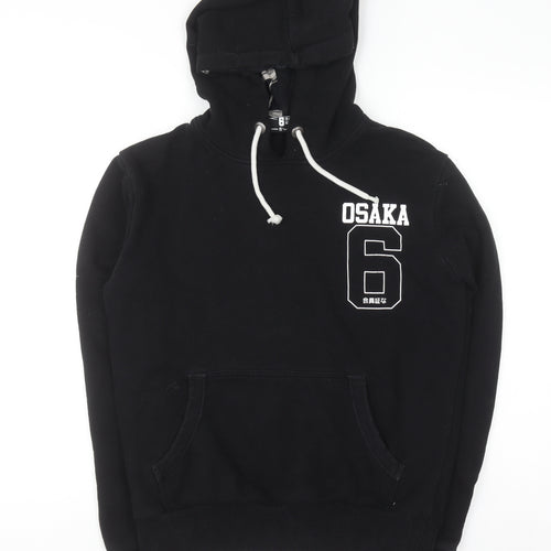 Superdry Men's Black Osaka 6 Graphic Pullover Hoodie Size S