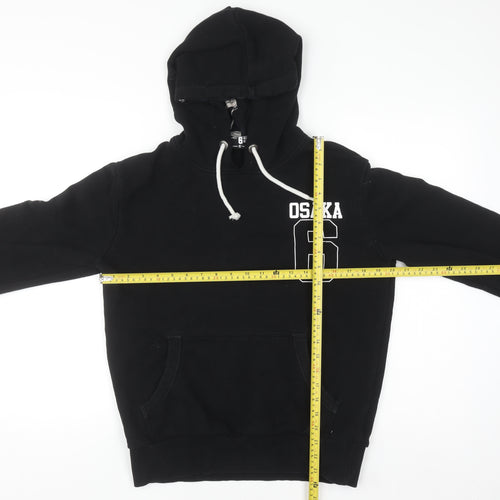 Superdry Men's Black Osaka 6 Graphic Pullover Hoodie Size S