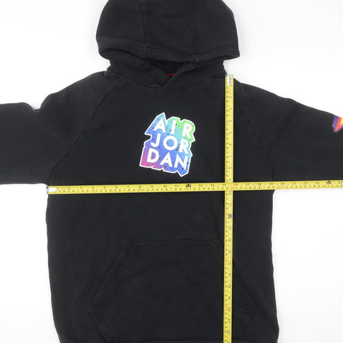 Jordan Men's Black M Pullover Hoodie with Logos & Graphic Print