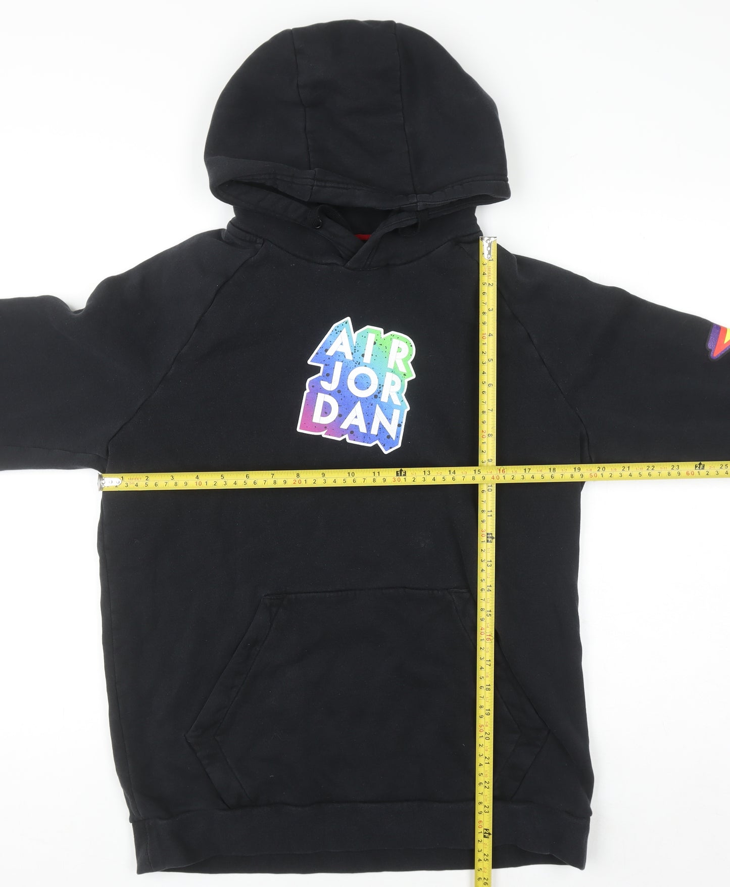 Jordan Men's Black M Pullover Hoodie with Logos & Graphic Print
