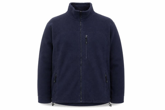 Front view of Peter Storm Men's Blue Fleece Full Zip Jacket, size L, Outdoor Wear